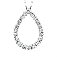 Load image into Gallery viewer, Diamond Fashion Pendant 0.10 ct tw 14k White Gold