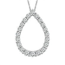 Load image into Gallery viewer, Diamond Fashion Pendant 1 ct tw 10k White Gold