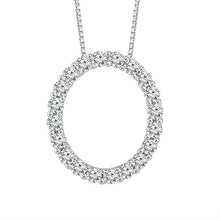 Load image into Gallery viewer, Diamond Fashion Pendant 1 ct tw 10k White Gold