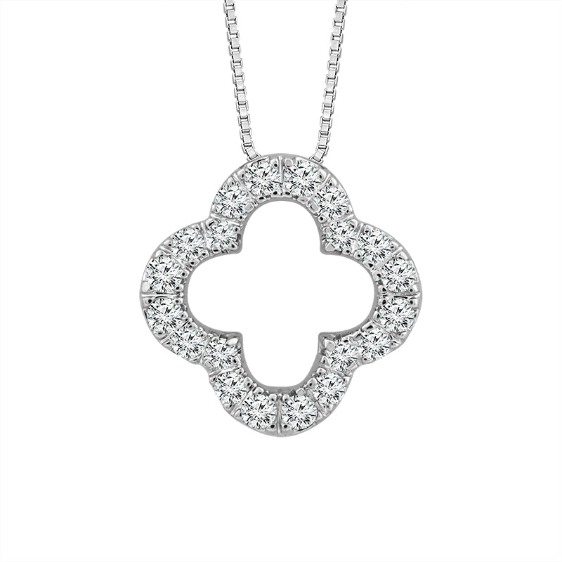 Diamond Fashion Pendant 0.10 ct tw 10k White Gold