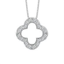 Load image into Gallery viewer, Diamond Fashion Pendant 0.10 ct tw 10k White Gold