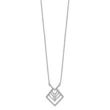 Load image into Gallery viewer, 14k White Gold Diamond 18in Necklace