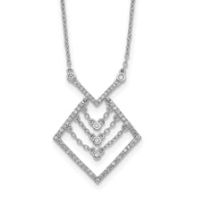 Load image into Gallery viewer, 14k White Gold Diamond 18in Necklace