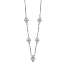 Cargar imagen en el visor de la galería, 14k White Gold 5-station Diamond 18in Necklace