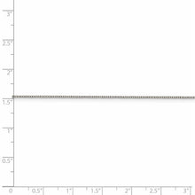 Load image into Gallery viewer, Sterling Silver Rhodium-plated .8mm Box Chain