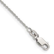 Cargar imagen en el visor de la galería, Sterling Silver 1mm Cable Chain Anklet