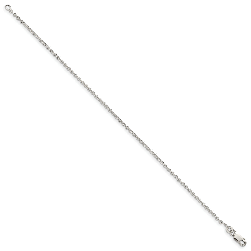 Sterling Silver 1.95mm Cable Chain Anklet