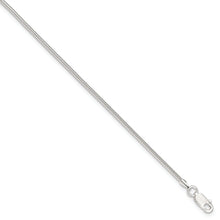 Cargar imagen en el visor de la galería, Sterling Silver 1.5mm Round Snake Chain 9in Plus 1in ext. Anklet