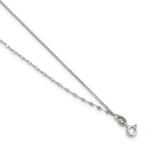 Sterling Silver 2-Strand 9in Plus 1 in Ext. Fancy Chain Anklet