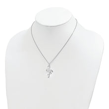 Cargar imagen en el visor de la galería, Sterling Silver Polished Flamingo Necklace