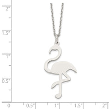 Cargar imagen en el visor de la galería, Sterling Silver Polished Flamingo Necklace