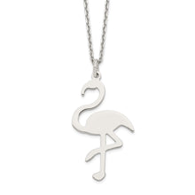 Cargar imagen en el visor de la galería, Sterling Silver Polished Flamingo Necklace