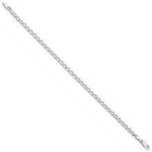 Cargar imagen en el visor de la galería, Sterling Silver 3.2mm Open Elongated Link Chain Anklet