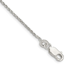 Load image into Gallery viewer, Sterling Silver 1.25mm Twisted Box Chain Anklet