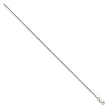 Cargar imagen en el visor de la galería, Sterling Silver 1.25mm Round Spiga Chain Anklet