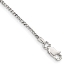 Load image into Gallery viewer, Sterling Silver 1.5mm Round Spiga Chain Anklet