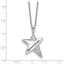 Load image into Gallery viewer, Sterling Silver Antiqued Meet Me in the Stars 18in Necklace