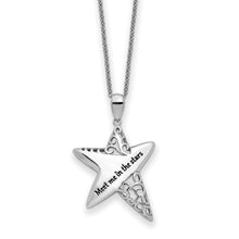 Load image into Gallery viewer, Sterling Silver Antiqued Meet Me in the Stars 18in Necklace