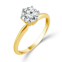 Cargar imagen en el visor de la galería, Diamond Solitaire Ring 1 ct tw 14k White Gold