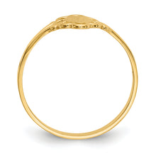 Cargar imagen en el visor de la galería, 14K Filigree Oval Polished Center Baby Signet Ring