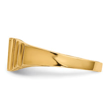 Cargar imagen en el visor de la galería, 14K Rectangular Satin Baby Signet Ring