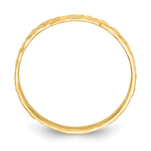 Cargar imagen en el visor de la galería, 14K Diamond-cut Design Band Childs Ring