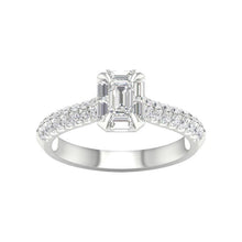 Load image into Gallery viewer, 14K White Gold 1.00 Carat (0.50 CTR) Bridal Ring-0527316-WG