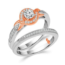 Load image into Gallery viewer, Diamond Bridal Set 0.5 Ct tw 10k White Gold