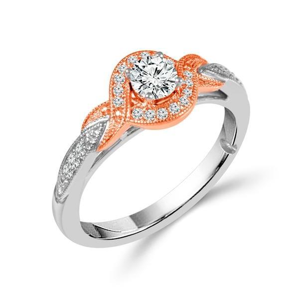 Diamond Bridal Set 0.5 Ct tw 10k White Gold