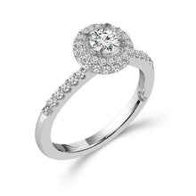 Load image into Gallery viewer, Diamond Bridal Set 0.75 Ct tw 10k White Gold