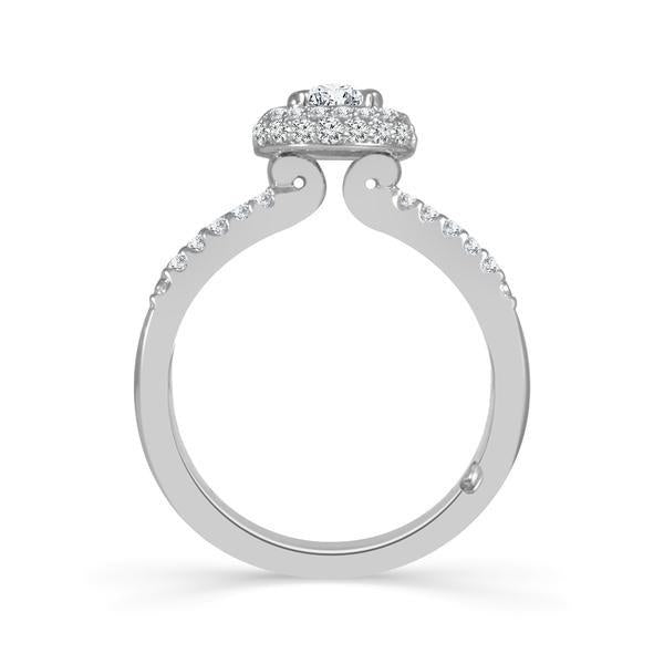 Diamond Bridal Set 0.75 Ct tw 10k White Gold