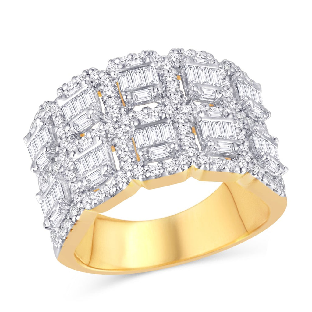 10KT Yellow Gold 2.00 Carat Fashion Mens Ring-0325894-YG