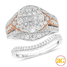 Load image into Gallery viewer, 14KW 2.10CTW DIAMOND BRIDAL SET