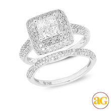 Load image into Gallery viewer, 14KW 1.60CTW DIAMOND BRIDAL SET