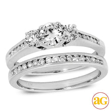 Cargar imagen en el visor de la galería, 14KW 1.00CTW DIAMOND BRIDAL SET