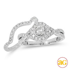 Cargar imagen en el visor de la galería, 14KW 1.10CTW DIAMOND BRIDAL SET [0.27CT CENTER]