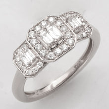 Load image into Gallery viewer, 14KW 0.55CTW BAGUETTE DIAMOND 3-STONE RING