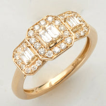 Cargar imagen en el visor de la galería, 14KY 0.55CTW BAGUETTE DIAMOND 3-STONE RING