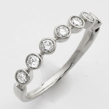 Load image into Gallery viewer, 14KW 0.50CTW DIAMOND BAND - 7 STONE BEZEL SET