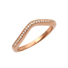 Load image into Gallery viewer, 14KR 0.10CTW DIAMOND CURVED BAND