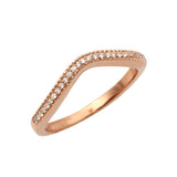 14KR 0.10CTW DIAMOND CURVED BAND