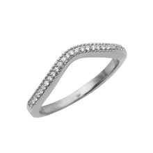 Load image into Gallery viewer, 14KW 0.10CTW DIAMOND CURVED BAND