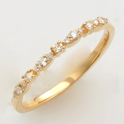 14KY 0.15CTW DIAMOND STACKABLE BAND