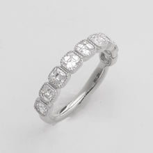 Load image into Gallery viewer, 14KW 1.50CTW CUSHION DIAMOND 9-STONE BAND