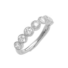 Load image into Gallery viewer, 14KW 1.20CTW ROUND DIAMOND 7-STONE BAND