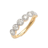 14KY 1.20CTW ROUND DIAMOND 7-STONE BAND