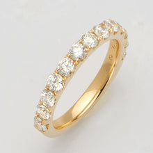 Load image into Gallery viewer, 14KY 1.50CTW DIAMOND 13-STONE MACHINE SET BAND