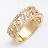 14KY 0.60CT DIAMOND FANCY LADIES BAND