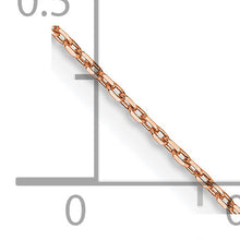 Load image into Gallery viewer, 14k Rose Gold .8mm D/C Cable Chain