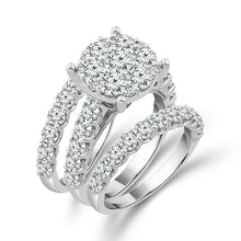 Load image into Gallery viewer, Diamond Bridal Set 4 Ct tw 10k White Gold